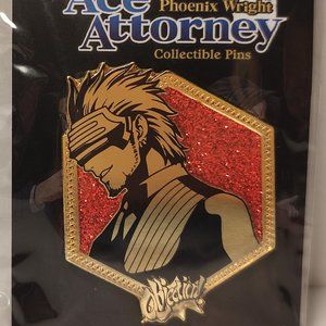 Ace Attorney Phoenix Wright Godot Golden Series Collectible Enamel Pin